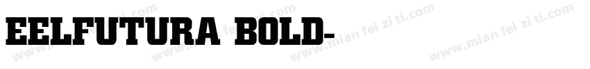 EELFUTURA BOLD字体转换